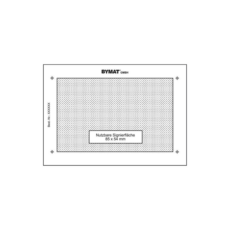 Sablon pe termen lung DIN A7, suprafata utila 85 x 54 mm, cadru din plastic SCHWEISSKRAFT - 15