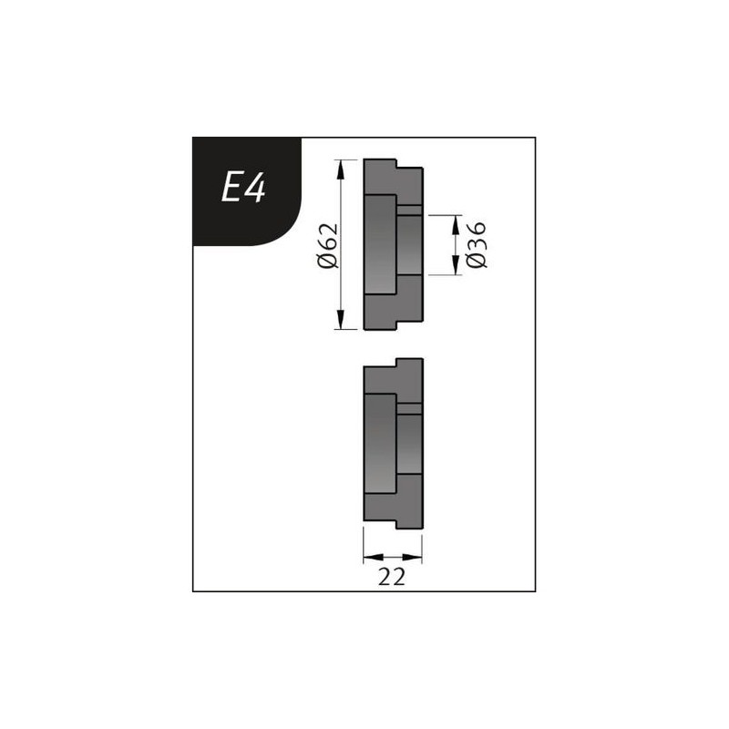 Set de role de indoire tip E4, Ø 62 x 26 x 22 mm METALLKRAFT Germania - 30