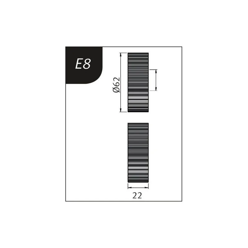 Set de role de indoire tip E8, Ø 62 x 26 x 22 mm METALLKRAFT Germania - 30