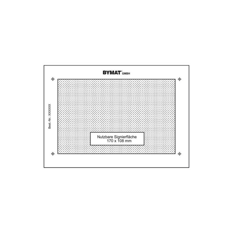 Sablon de lunga durata 1/2 DIN A4, suprafata utila 257 x 85 mm, cadru din plastic SCHWEISSKRAFT - 14