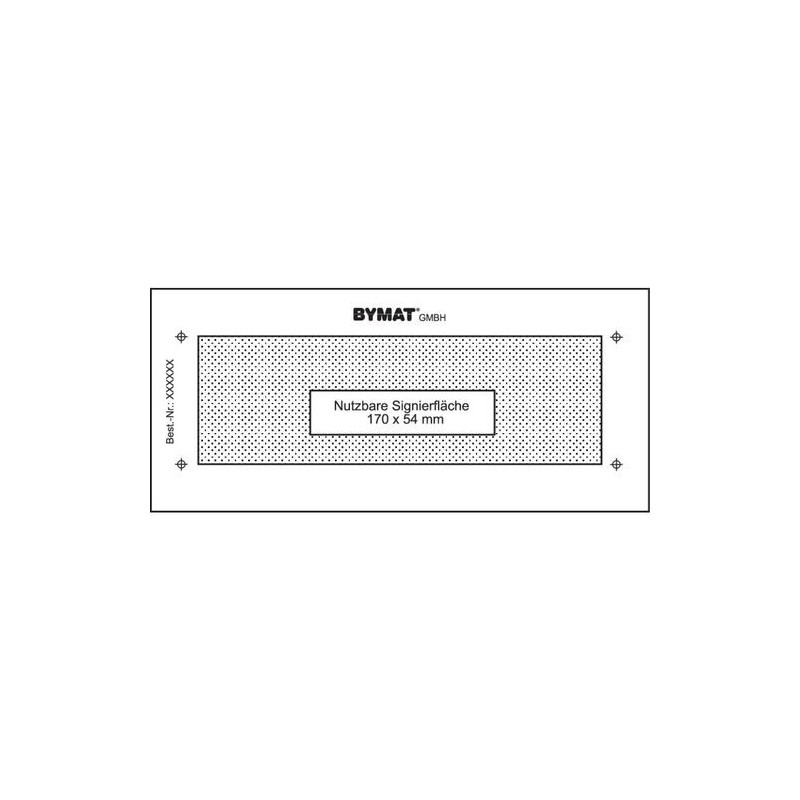 Sablon pe termen lung 1/2 DIN A5, suprafata utila 170 x 54 mm, cadru din plastic SCHWEISSKRAFT - 14