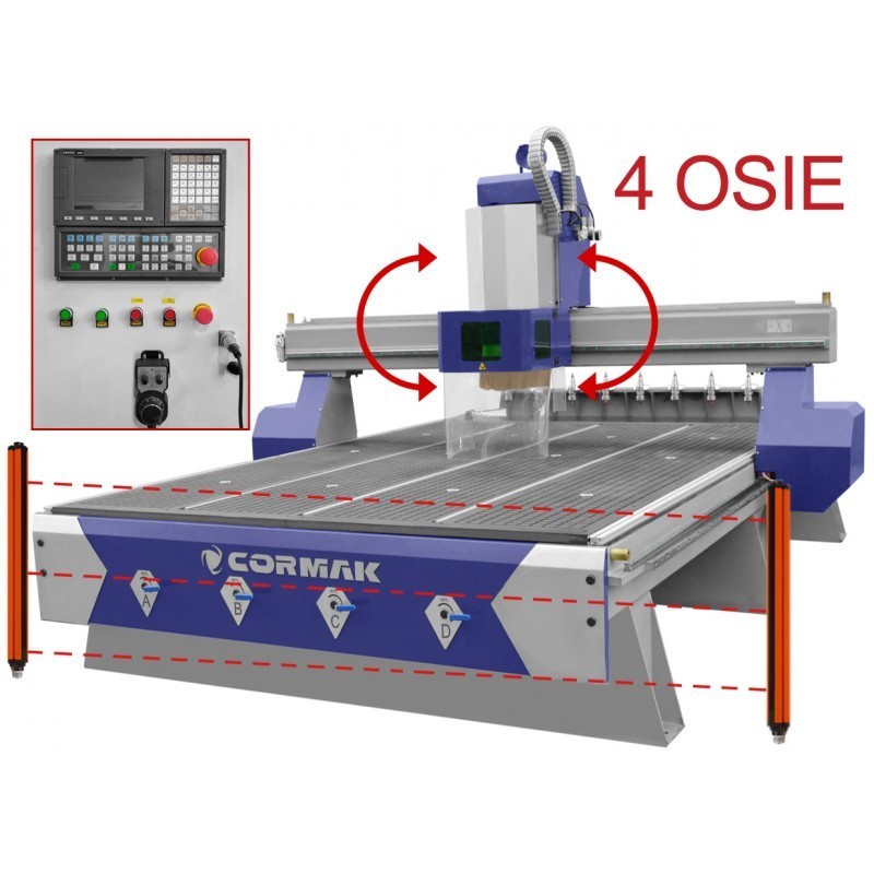 Masina de frezat CNC C2030 ATC 4 axe PREMIUM (2150x3300) CORMAK - 1