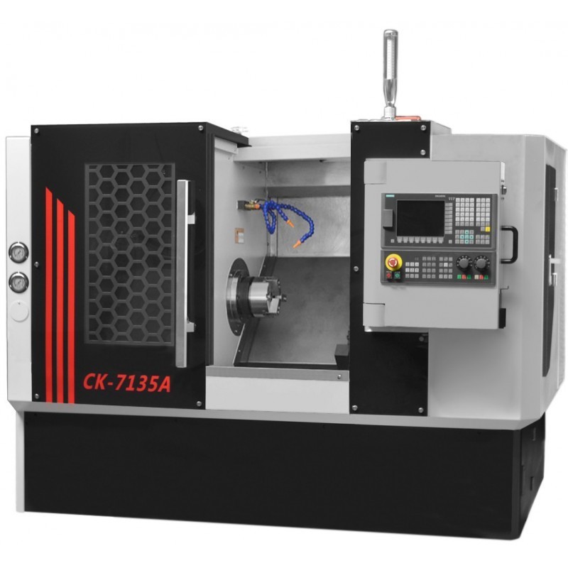 strung CNC CK7135A cu pat inclinat