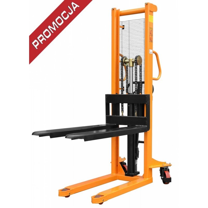 Transpalet cu catarg manual WRHS 1610 (capacitate de incarcare 1000 kg, ridicare 1600 mm)