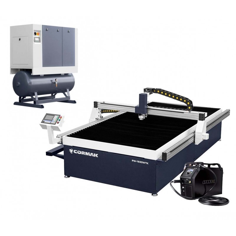 Masina de taiat cu plasma PW-1530 WTK   compresor Luft 1000   sursa SPARTUS ProCUT 125CNC