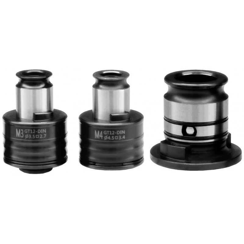 Set adaptoare pentru montura filetare cu cuplaj de siguranta M3, M4 cu reductie GT24 - GT12 CORMAK - 1