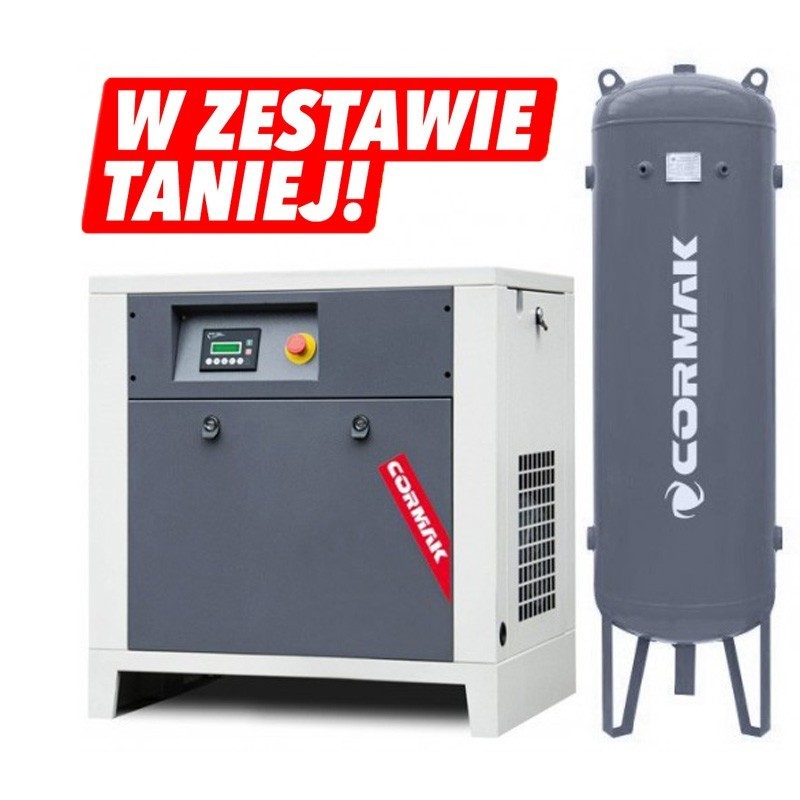 Set compresor LUFT 700 - 5,5kW - 650L min.  Cilindru vertical 300 L