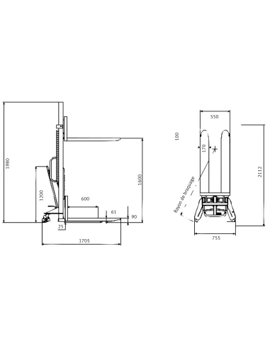 Stivuitor manual Unicraft GHHW 1000, robust si eficient