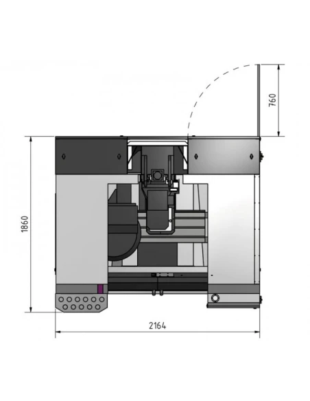 Freza CNC Optimum F 105, precizie si stabilitate