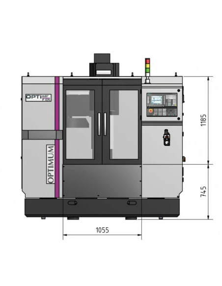 Freza CNC Optimum F 105, precizie si stabilitate