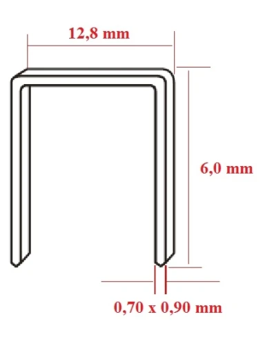 Capse tip U 80 pentru fixare lemn, ideala tamplarie