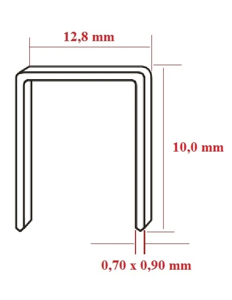 Capse U 80 pentru fixare materiale lemn