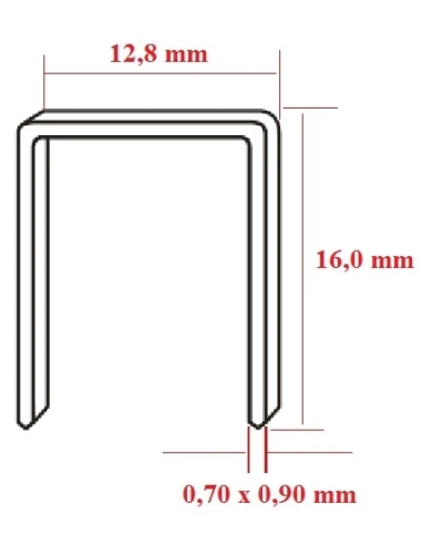 Capse tip U 80 pentru fixare lemn si tapiterie