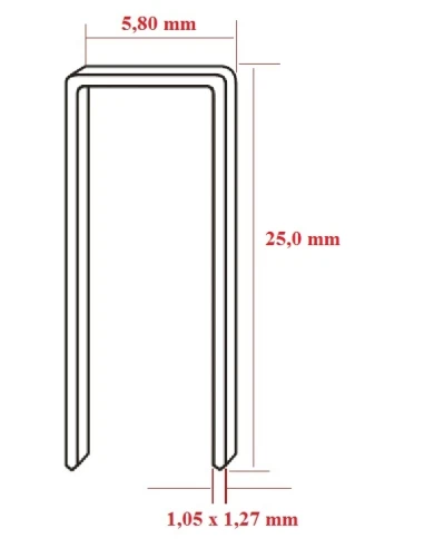 Capse tip U 90 cu lungimea de 25,0 mm AIRCRAFT Germania - 2