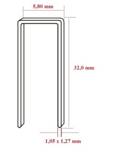 Capse U 90, 32mm - Solutie de fixare lemn