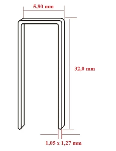 Capse U 90, 32mm - Solutie de fixare lemn