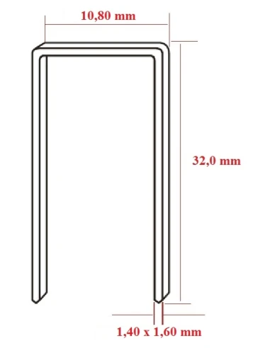 Capse tip N 32mm - Fixare precisa lemn