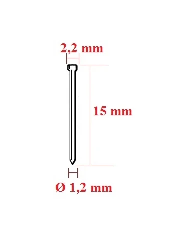 Cuie cap matritat 15mm, ideale pentru tamplarie