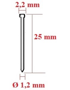 Cuiele cap matritat F, 25mm – Fixare invizibila eficienta