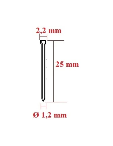 Cuiele cap matritat F, 25mm – Fixare invizibila eficienta