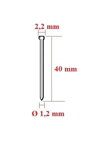 Cuie cu cap matritat 40mm, solutie ideala tamplarie