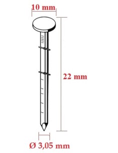 Cuie 3,05 mm in bobine, ideale pentru fixare precisa