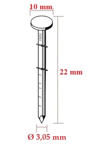 Cuie 3,05 mm in bobine, ideale pentru fixare precisa