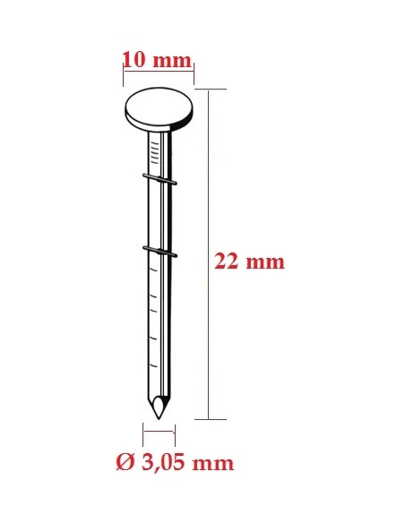 Cuie 3,05 mm in bobine, ideale pentru fixare precisa