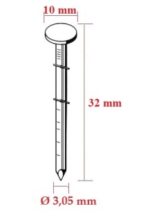 Cuie bobine 3,05 mm, ideale pentru tamplarie