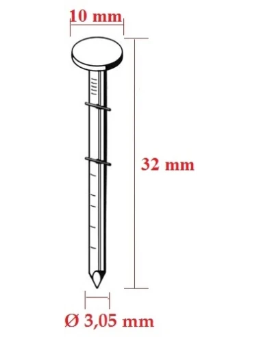 Cuie bobine 3,05 mm, ideale pentru tamplarie