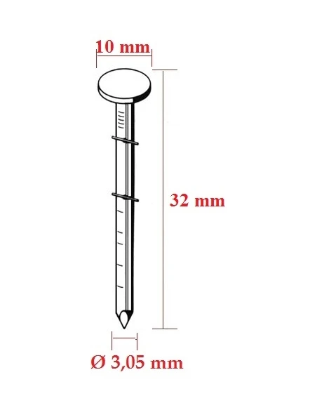 Cuie bobine 3,05 mm, ideale pentru tamplarie