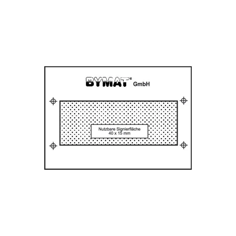 Sablon pe termen lung 35 x 40 mm, suprafata utila 25 x 15 mm, cadru din plastic SCHWEISSKRAFT - 1