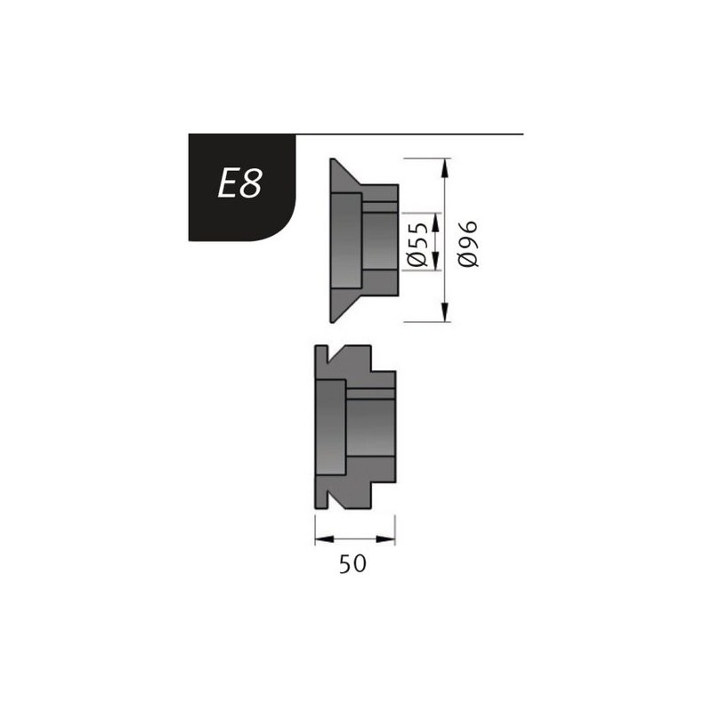 Biegerollensatz Typ E8, Ø 96 x 55 x 50 mm0