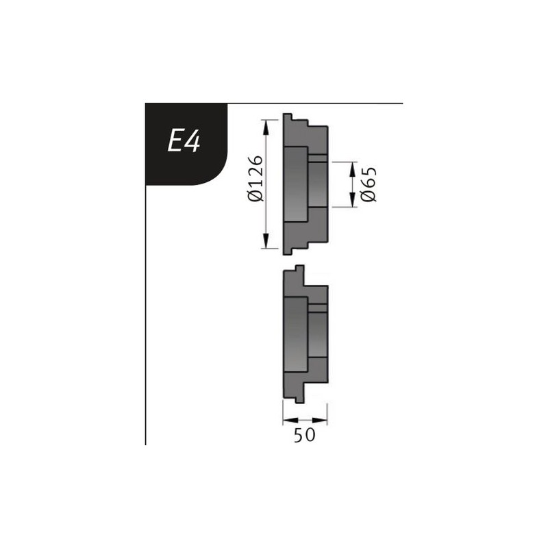 Set de role de indoire, tip E4, Ø 126 x 65 x 50 mm, METALLKRAFT Germania - 1