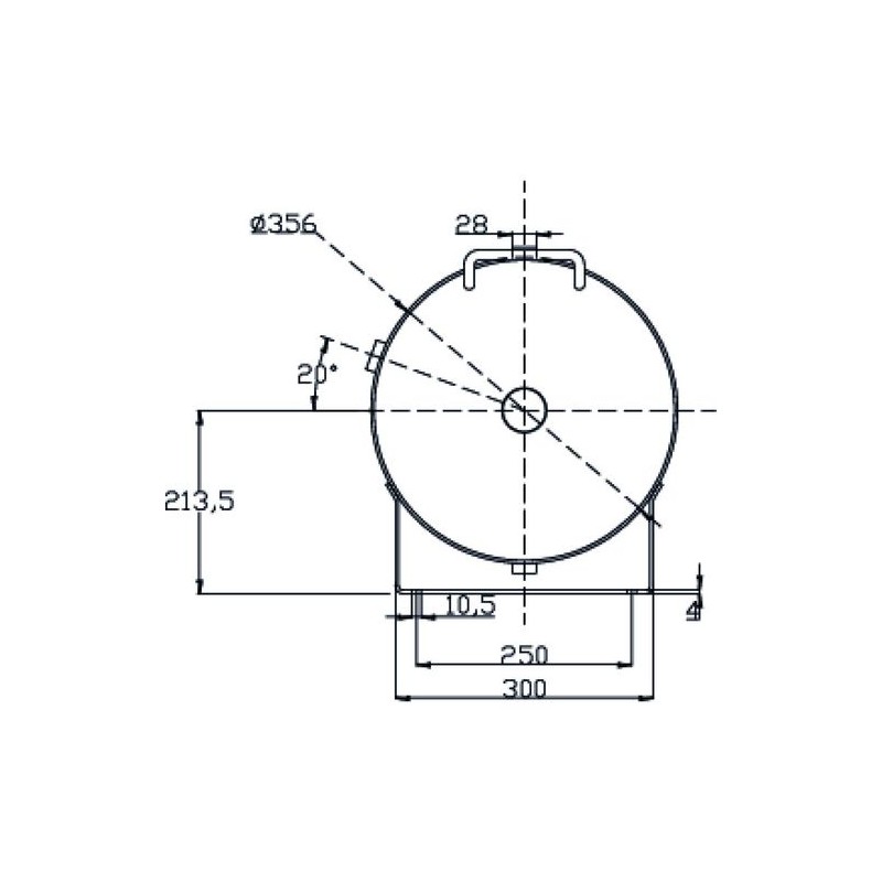 Recipient aer comprimat galvanizat, durabilitate garantata