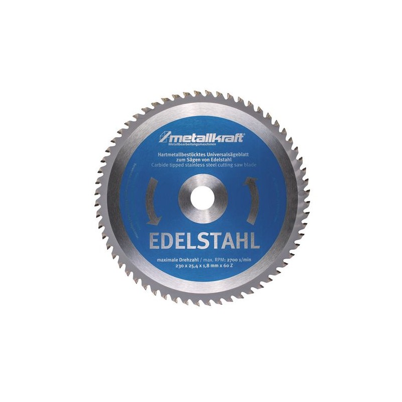 Sägeblatt für Edelstahl Ø 230 x 1,8 x 25,4 mm0