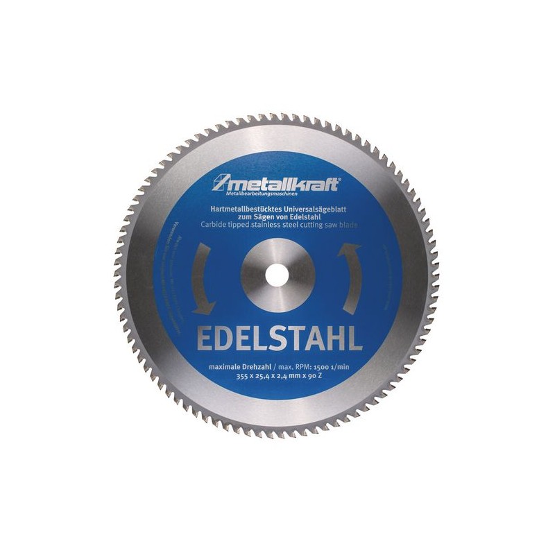 Sägeblatt für Edelstahl Ø 355 x 2,4 x 25,4 mm0