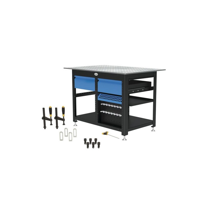 Werkbank Siegmund Workstation Basispaket inkl. 2 Schubladen inkl. Werkzeug-Set A0