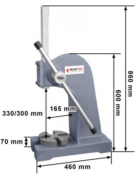 Presa universala Cormak AP 3, stantare precisa