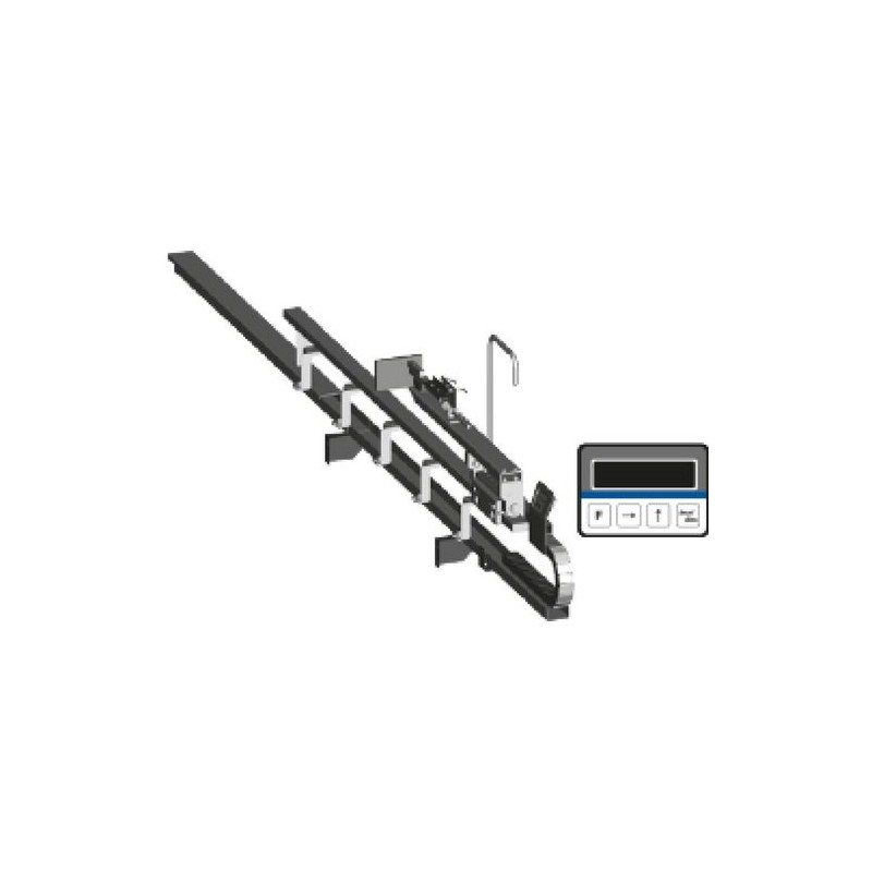 Anschlagwagen elektromech. System mit Digitalanzeige für motor. Rollenbahn0