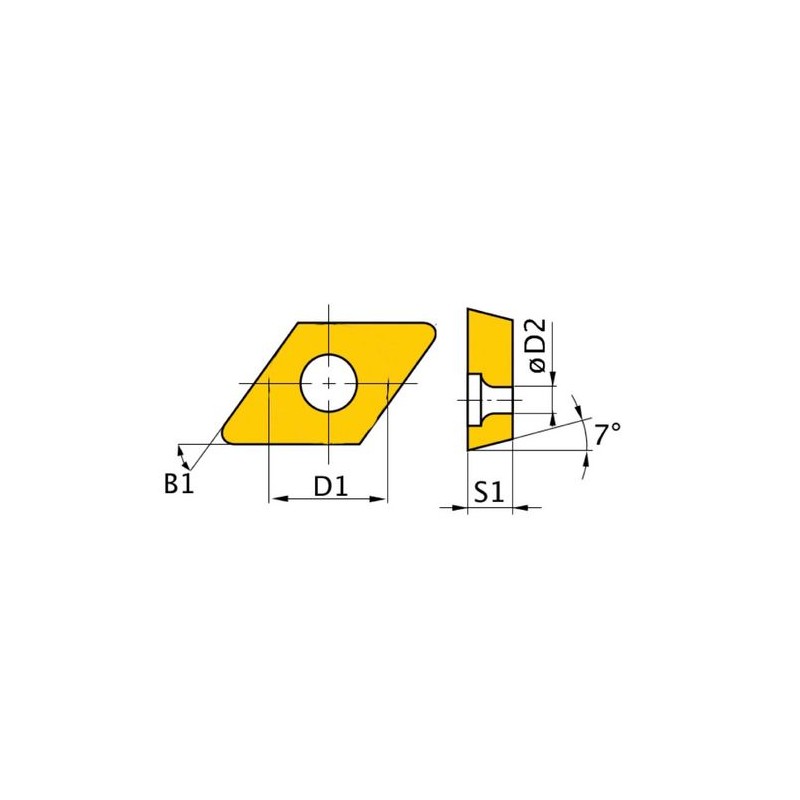 Placi de schimb HM ISO DCMT070204 - 1