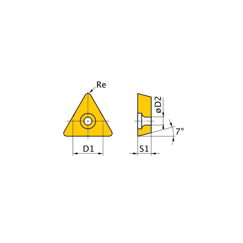 Placute de schimb HM ISO TCMT090204 - 1