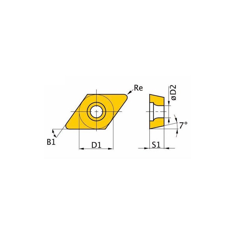 Placute de schimb HM ISO DCMT11T304 - 1