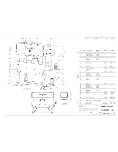 Presa hidraulica RHTC 300 tone cu cilindru mobil