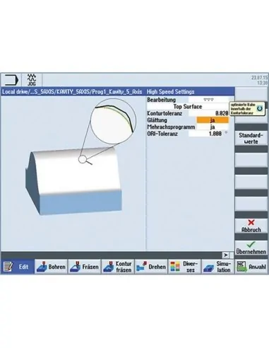 Software Top surface für SIEMENS SINUMERIK Steuerung0