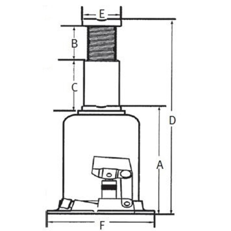 Cric hidraulic profesional Unicraft 5 tone, robust