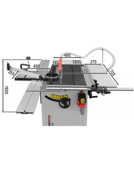 Ferastrau de masa TS250 pentru taiere precisa