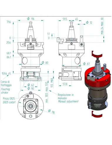 Unitate CNC ISO30 ER32, Viteza Ridicata si Precizie