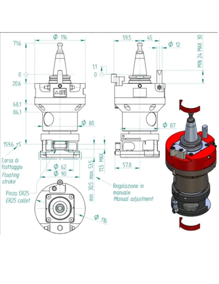 Unitate CNC ISO30 ER32, Viteza Ridicata si Precizie