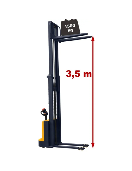 Stivuitor electric Q10E35, ridicare 3500 mm, incarcare 1000 kg